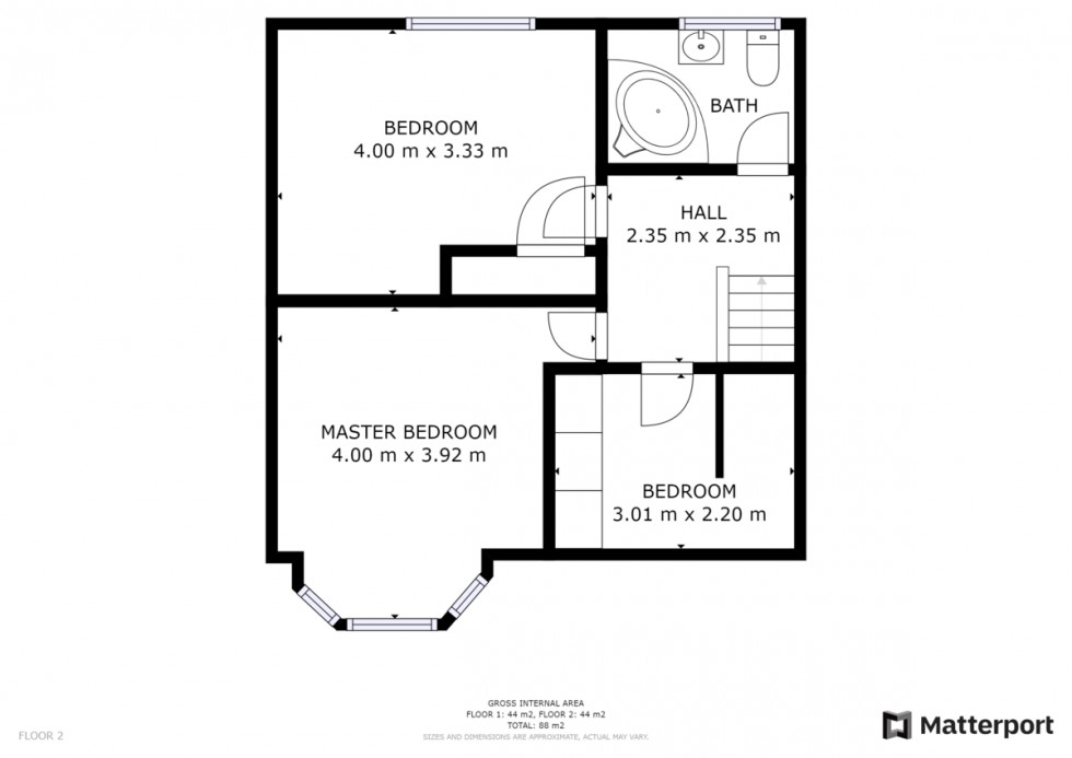 Floorplan for Tristram Avenue, West Bowling, Bradford, BD5 8QT