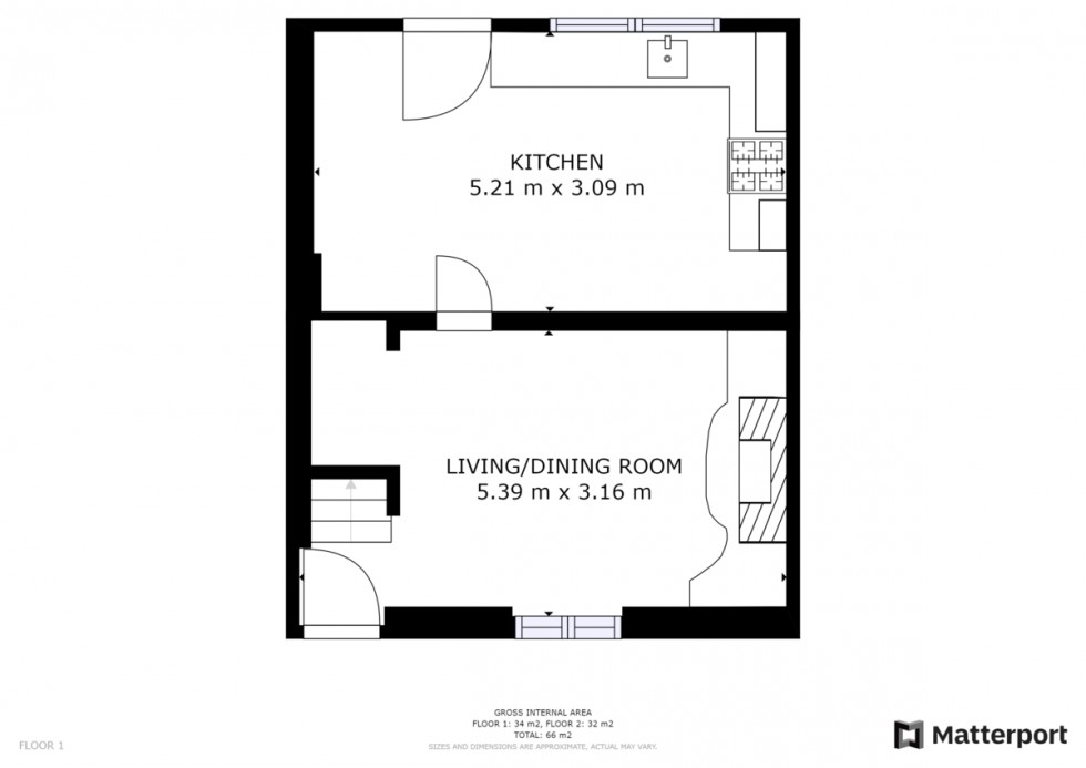 Floorplan for Oaks Fold, West Bowling, Bradford, BD5 8BJ