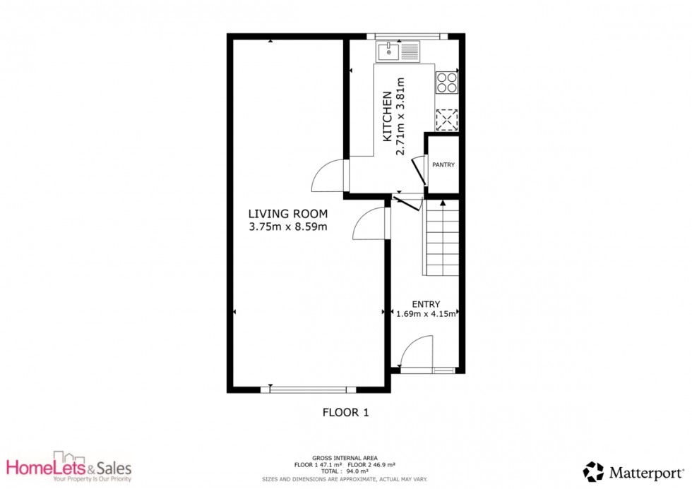 Floorplan for Deanwood Avenue, Bradford, BD15 7BY