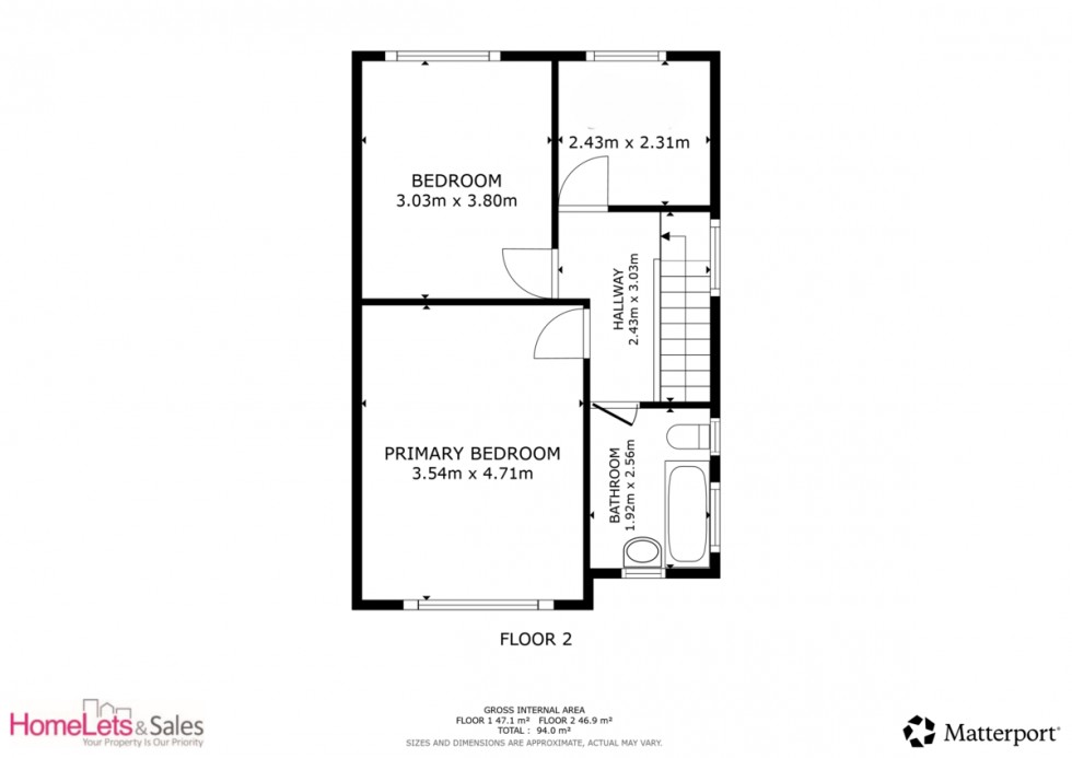 Floorplan for Deanwood Avenue, Bradford, BD15 7BY