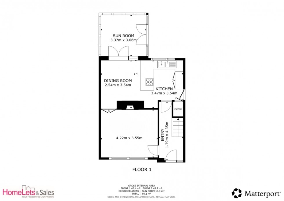 Floorplan for Priory Close , Bingley , Bradford, BD16 4HU